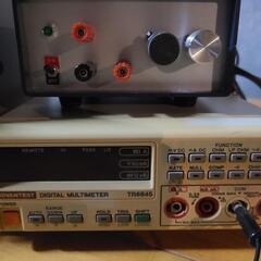 digital multimeter tr6845、kenwood ag-203、おまけの機材セット(ジャンク)の画像