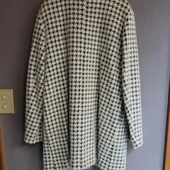 千鳥柄　コート　Ｌサイズの画像