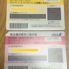 ANA株主優待券　2枚セット