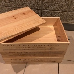 ワイン木箱　5箱まとめ売り　バラも可　サイズ記載しましたの画像