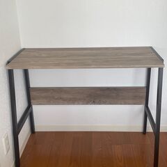 インテリアデスクベルーモ95W アイアン風 ヴィンテージスタイルの画像