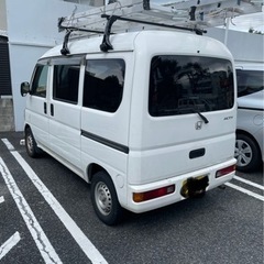 お買得！ホンダ　アクティーバン　軽バン　ホワイト　キャリア付の画像