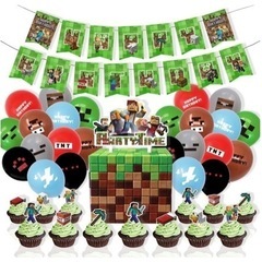 パーティー　大容量74点セット マイクラ子供 誕生日 バルーン風...