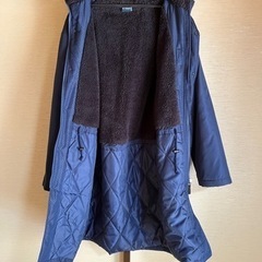 【お取引き相手様決定】【kaepa ケイパ 】 ベンチコートロング丈 裏ボア Mサイズ ネイビーの画像