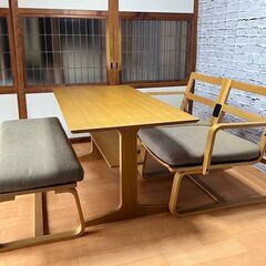 無印良品 ダイニングテーブル チェア ベンチ リビングでもダイニング