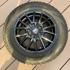 美品　4本セット　8分山　スタッドレス　15インチ　195/65R/15 ホイール付き