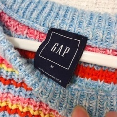 虹ニットセーター秋冬　Mサイズの画像