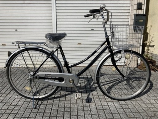 【26インチ自転車】変速なし　サドル新品❗️チャイルドシート取付可能キャリア使用　若林自転車　浜大津店　SALE中❗️