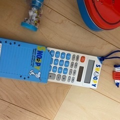 スヌーピー　セット　空き缶　消しゴム　電卓　起き上がりこぶしの画像