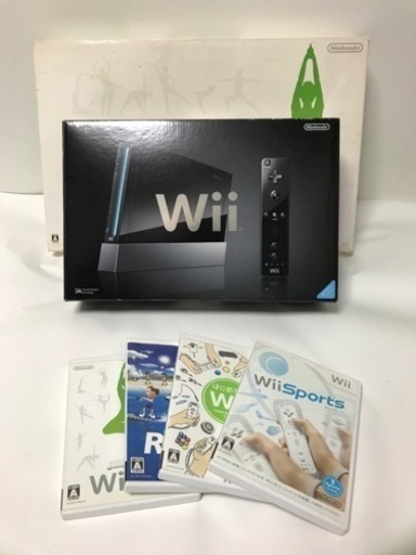 wii 本体　クロ　wii フィットプラス　ソフト４本　スポーツ、リゾート他