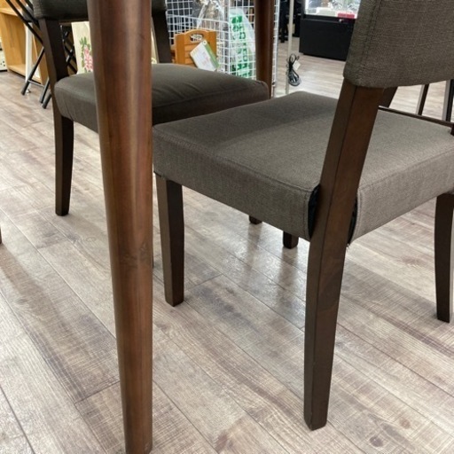 〈ダイニング3点セット〉服部家具 ダイニングテーブル 幅100cm ニトリ椅子 2脚 ダイニング3点セット ダークブラウン 2人用 木