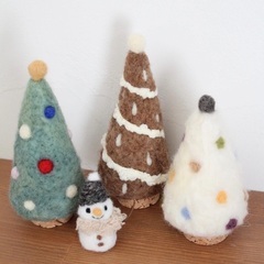 羊毛フェルト⭐︎クリスマスツリー作り♪