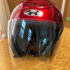【カブト】頭小さい人必見！Sサイズヘルメット(サンバイザー付き)