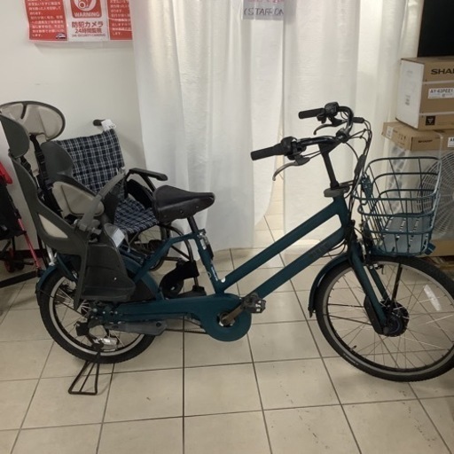 BRIDGESTONE ブリヂストン　電動自転車チャイルドシート付　24インチ　3段変速
