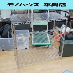 UNISELF スチールラック 幅91×奥45.5×高89cm ...