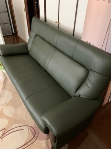 3人掛けソファ　ソフトレザー