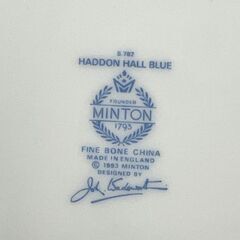 MINTON ミントン ハドンホールブルー 大皿 プレート 深皿 青  直径約28cm 深さ約4.3cm ☆ 札幌市白石区 白石店 の画像