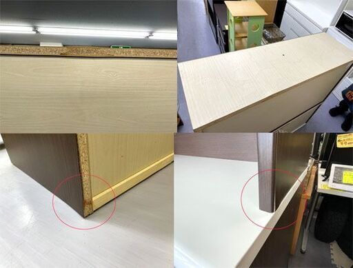 ニトリ キッチンボード ビゼン120KB DBR 幅12.5×奥行50×高さ201ｃｍ キッチン収納 食器棚 レンジボード ダークブラ