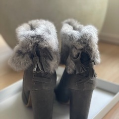 RANDA ファー付きショートブーツ　Lの画像