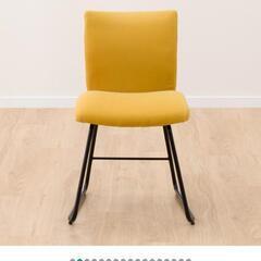 【決まりました！】ニトリ ダイニングチェア イエロー 2脚セットの画像