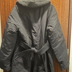 ESTNATION 黒完売　メモリータフタ中綿ステンカラーコート エストネーションの画像