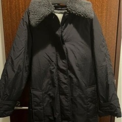 ESTNATION 黒完売　メモリータフタ中綿ステンカラーコート エストネーションの画像