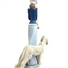 【レガストック川崎本店】リヤドロ(Lladro) フィギュリン 犬と散歩 1537の画像