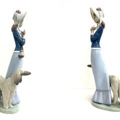 【レガストック川崎本店】リヤドロ(Lladro) フィギュリン 犬と散歩 1537の画像