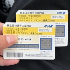 ANA株主優待券 2枚セット