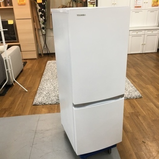 S772 東芝 冷蔵庫 幅47.9㎝ 153L セミマットホワイト GR-S15BS (W) 2ドア 右開き 【一人暮らし】 【省スペース】 2020年モデル⭐動作確認済 ⭐クリーニング済