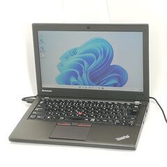 保証付 高速SSD Wi-Fi有 12.5型 ノートパソコン Lenovo X250 中古良品 第5世代 Core i3 4GB 無線 Bluetooth カメラ Windows11 Office