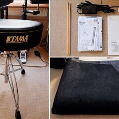 手渡し希望：Roland/ローランド　V-Drums Portable/TD-1KPX2　電子ドラム　【イス、ペダル等一式付属】の画像