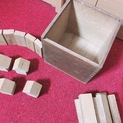 高級木製　積み木　自然由来　の画像