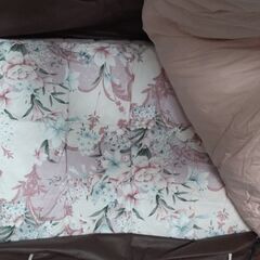 シングル布団セット（掛・敷・枕）＋マットレス代わりの敷布団の画像