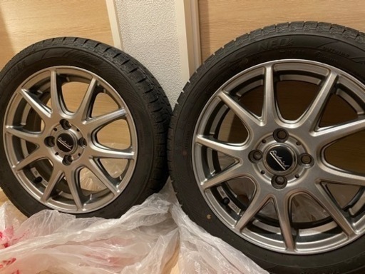 【1ヶ月のみ使用】スタッドレスタイヤ　165/60/R15 ホイール付き4本セット