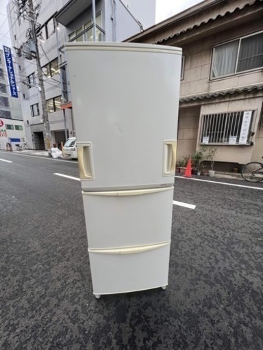 ?シャープ３４５L?大阪市内配達設置無料??保証有り
