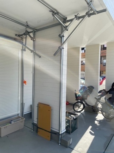 値下げしました。単管、クランプ一式