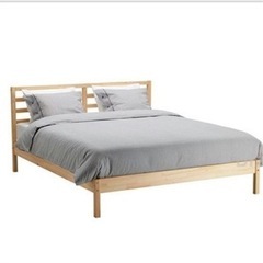 【お譲り先決定】IKEA ダブルベッドフレーム&すのこセット