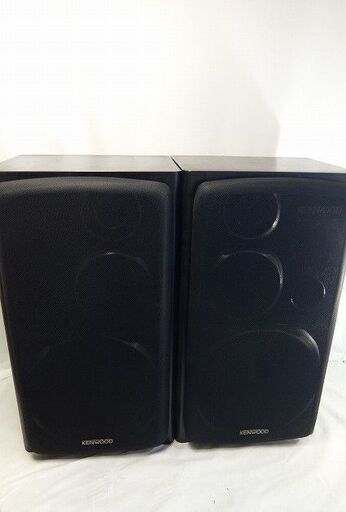美品☆KENWOOD ケンウッド S-5i スピーカー ペア ブラック /システムコンポROXY J5のスピーカー