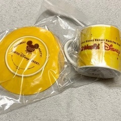 ディズニー　ファンダフル　スーベニア　プレート　皿　カップ　コップ　ミッキー　ミニー　非売品の画像