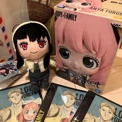 スパイファミリー　グッズ　フィギュア　クリアファイル　ぬいぐるみ　Qposketの画像