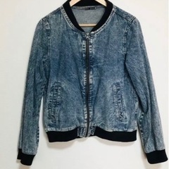 デニム風ブルゾン