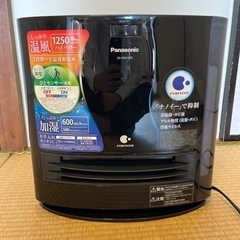パナソニック　セラミックファンヒーター　加湿　ナノイーセンサー付き