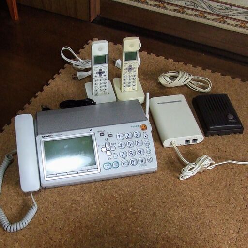デジタルコードレスファクシミリ、子機2台、ドアホン付き、