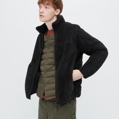 【一度使用】UNIQLO ファーリーフリースフルジップジャケット...