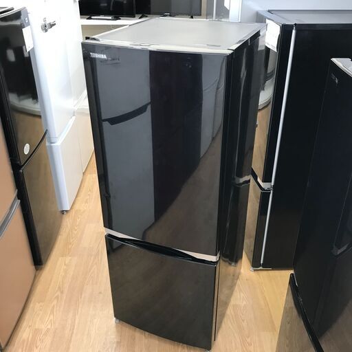 ★ジモティ割あり★ 東芝 2ドア冷蔵庫 GR-M15BS(K) 153L 年式2018年 動作確認／クリーニング済み KJ1008