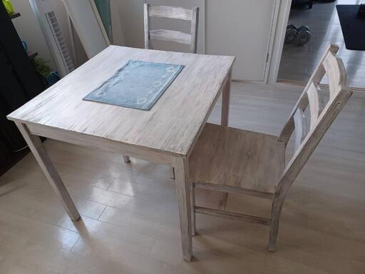 IKEA　ビンテージ加工テーブルセット