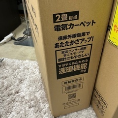 J1819 新品未使用品 広電 KODEN ホットカーペット 遠赤室温センサー VWU201R-C 2畳用 2022年製の画像
