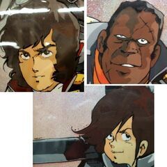 映画 劇場版 クラッシャージョウ セル画 大判 51×36cm フレーム付き 安彦良和 高千穂遙　アニメセル画 レトロ 昭和アニメ ☆ PayPay(ペイペイ)決済可能 ☆ 札幌市 豊平区 平岸の画像