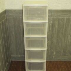 stp-1612　スリムチェスト　5段　幅31　プラスチックチェ...